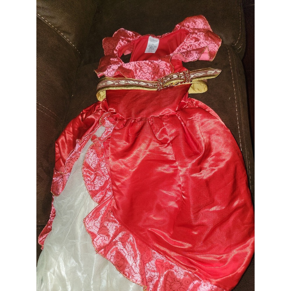 Disney store Elena of avalor Halloween dress up costume‎ dress and belt size 5 6 - Picture 1 of 3
